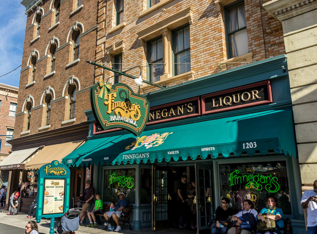 Finnegan's entrance across from Revenge of the Mummy