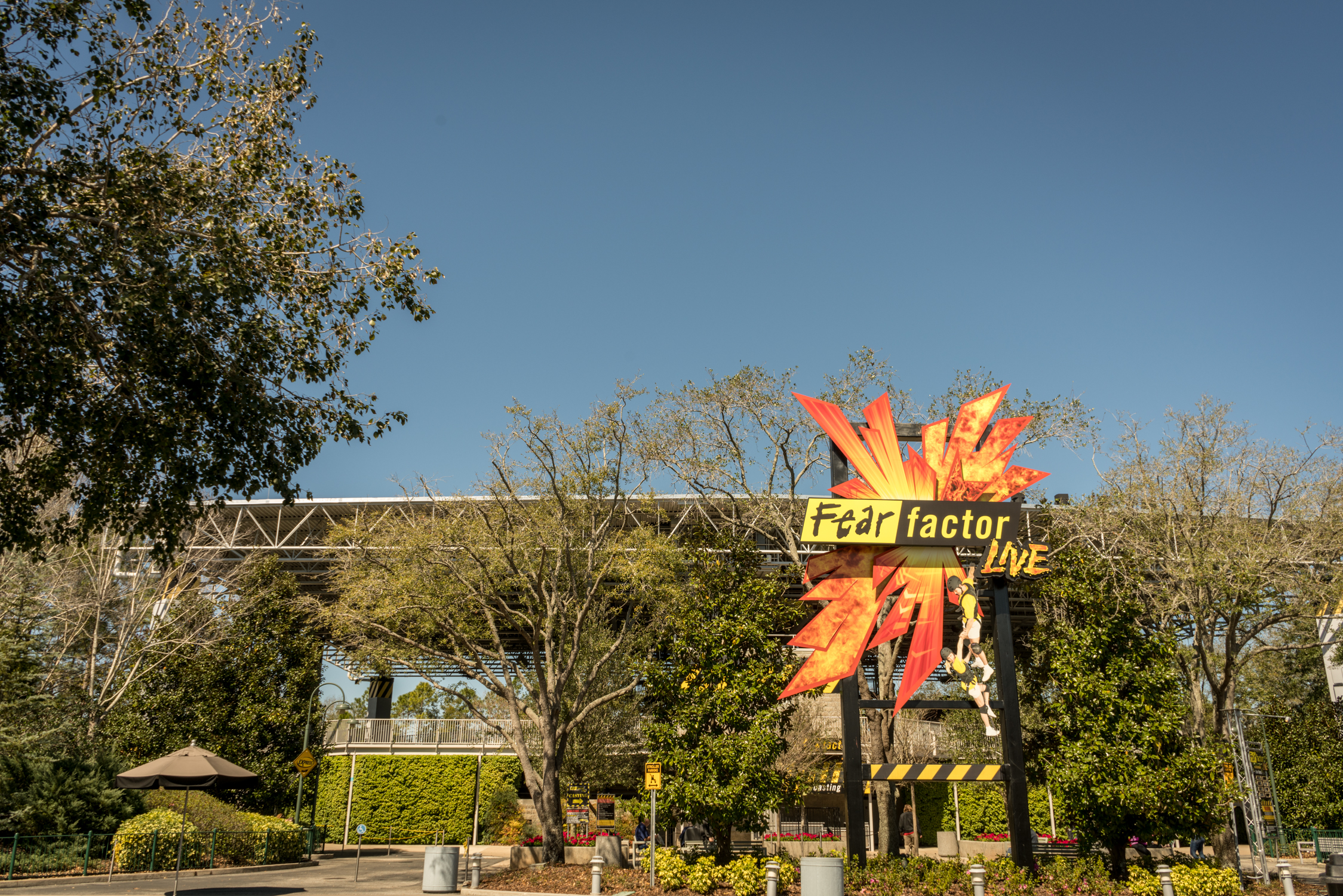 The theater entrance to Fear Factor Live