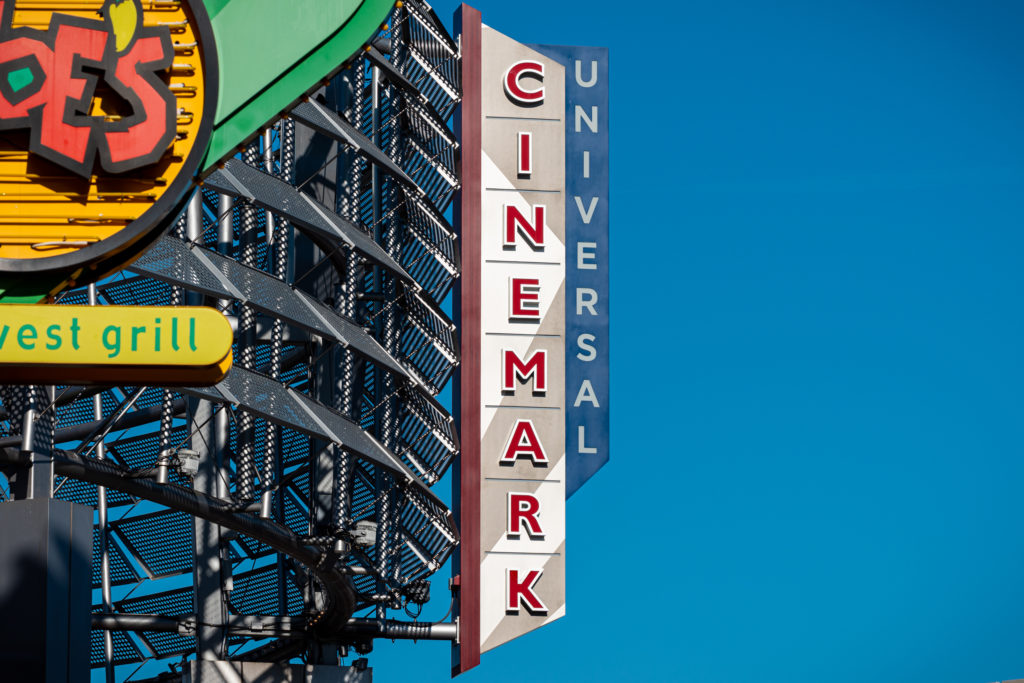 Universal Cinemark signage at CityWalk