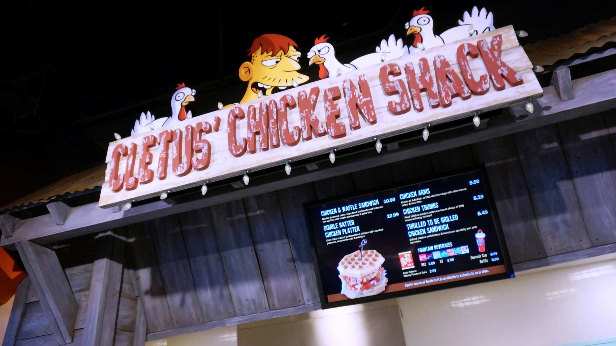 Cletus' Chicken Shack menu
