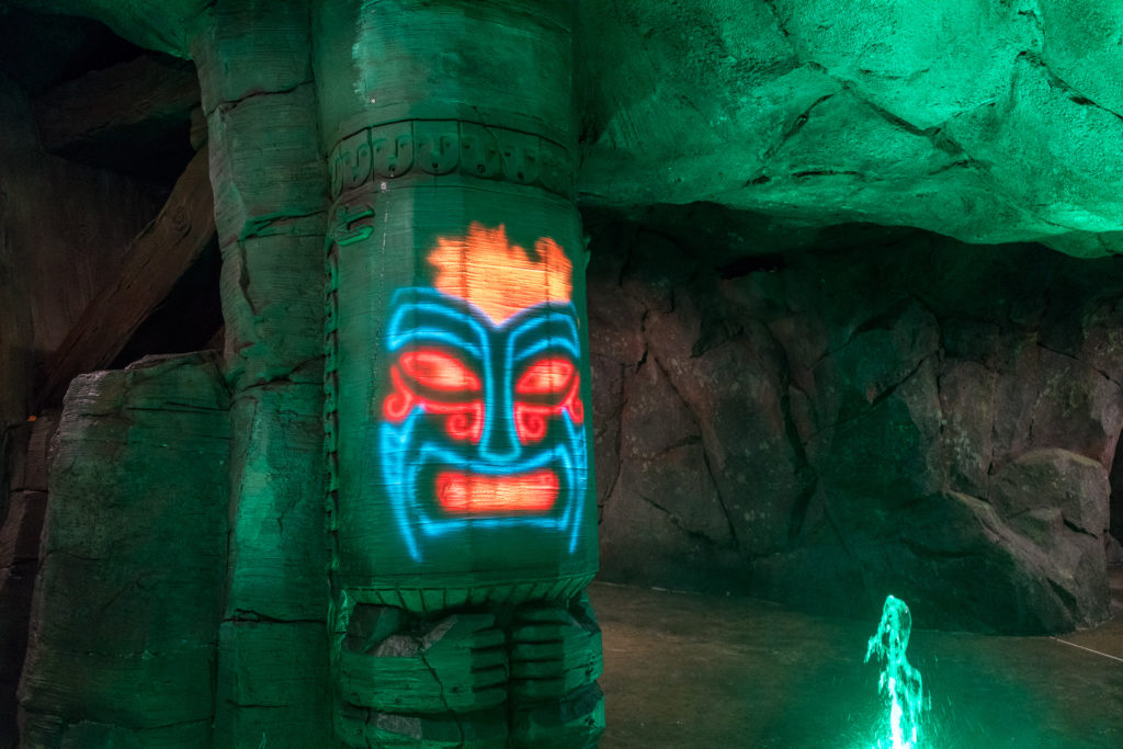 Vol, the spirit of the volcano, at Volcano Bay