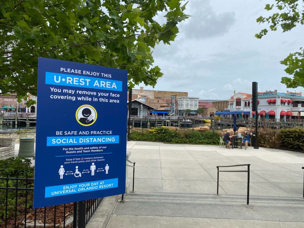 New U-Rest area at Universal Studios Florida