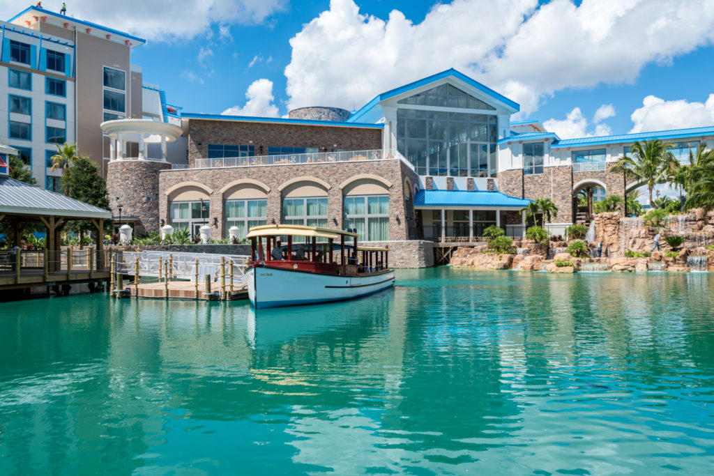 Loews Sapphire Falls Resort water taxi dock