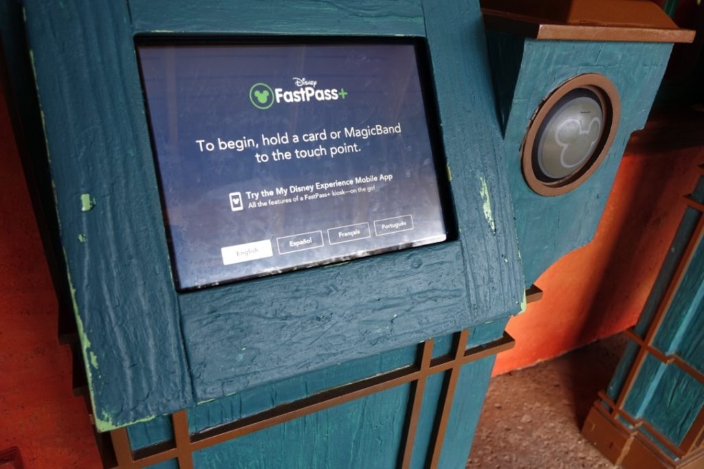 A FastPass+ kiosk at Walt Disney World
