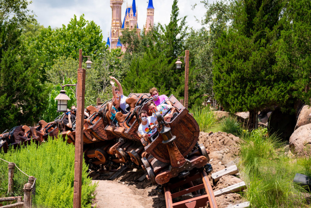 A socially distanced ride at Magic Kingdom