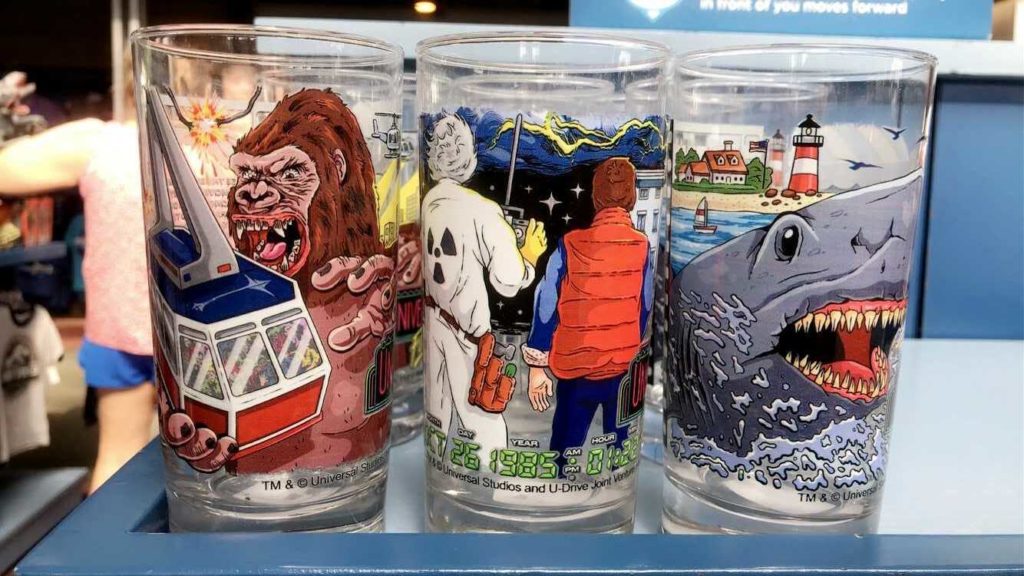 Universal's "original attraction collection" glassware