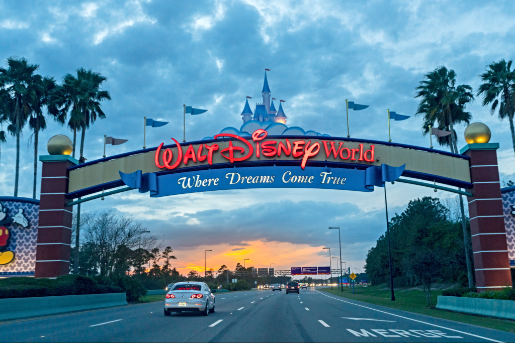 Property entrance at Walt Disney World Resort