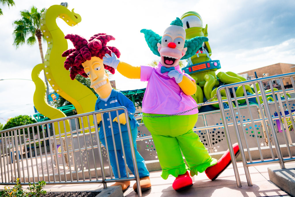 Character meet-'n-greets at Universal Orlando's Springfield Home of the Simpsons