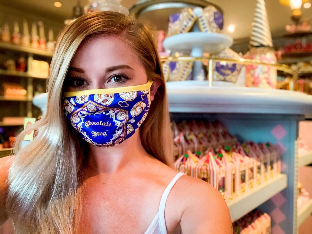 Chocolate Frog face mask at Universal Orlando