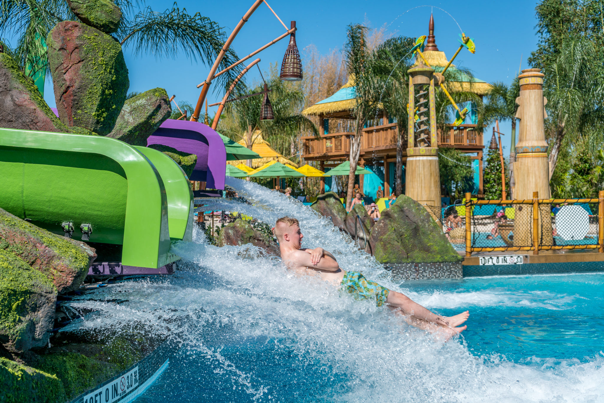 Ohyah & Ohno Drop Slides at Universal's Volcano Bay | Orlando Informer