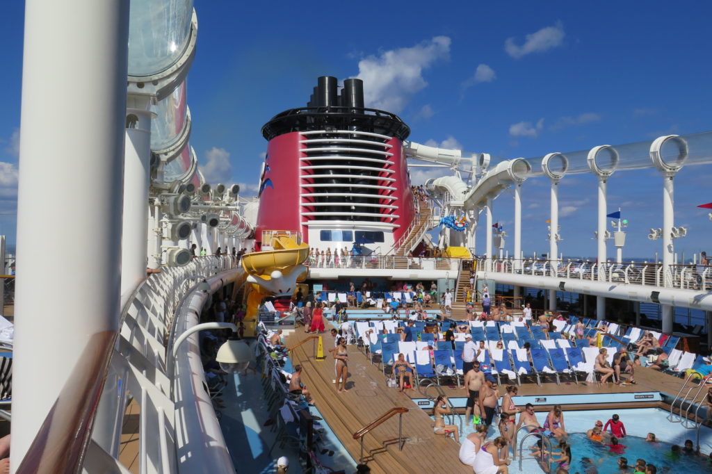 Disney Cruise deck pool