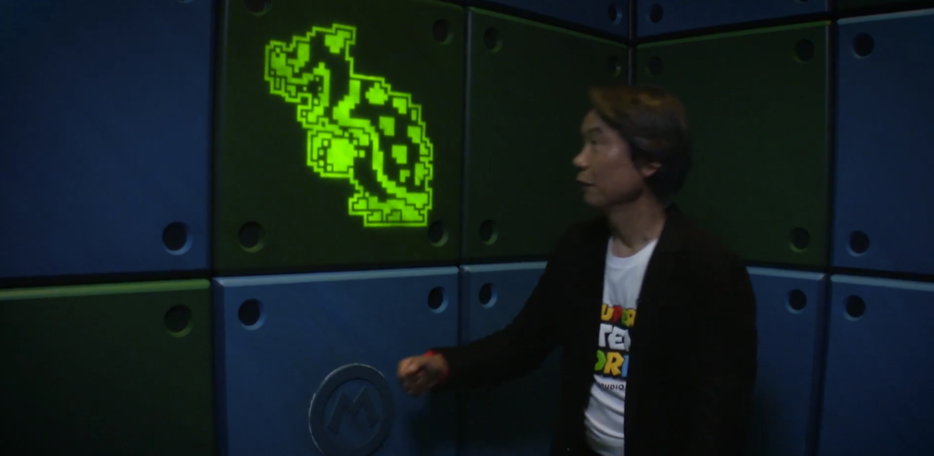 Super Nintendo World's Underground Level, replete with one of its secrets