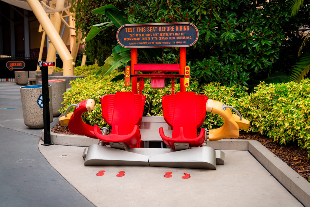 Test seats for Hollywood Rip Ride Rockit