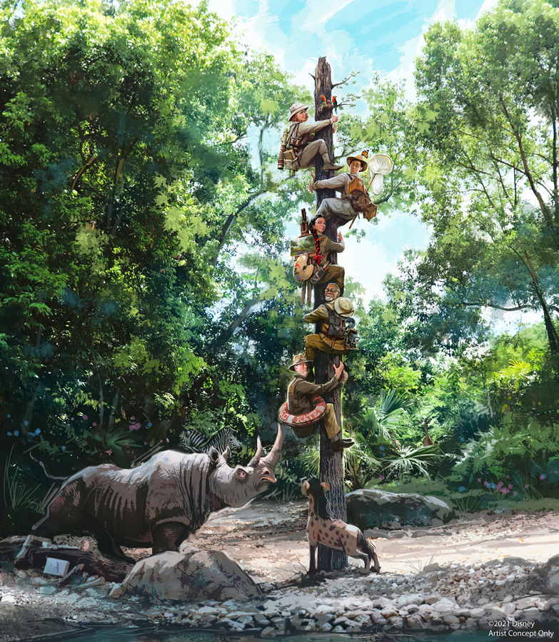 Jungle Cruise "story update" concept art