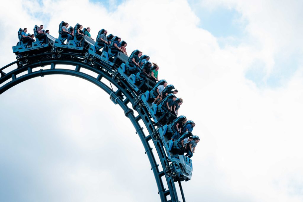 Jurassic World VelociCoaster testing with live riders