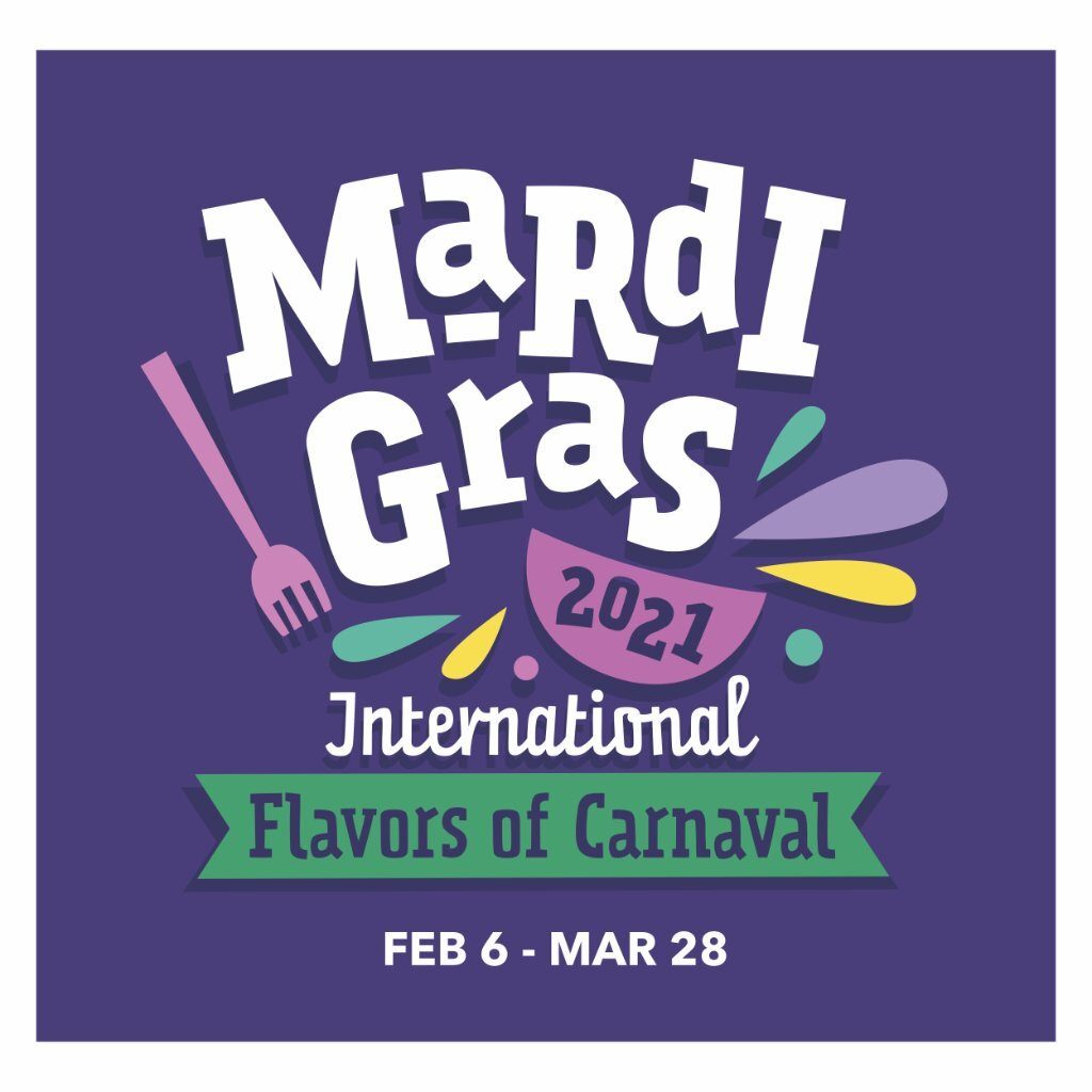 Mardi Gras 2021 at Universal Studios Florida logo