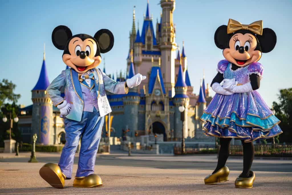 Disney World's 50th anniversary -- Mickey and Minnie's new looks