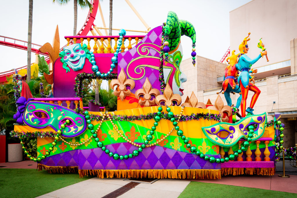 Parade float at Mardi Gras 2021