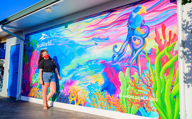 SeaWorld Orlando's Instagram wall