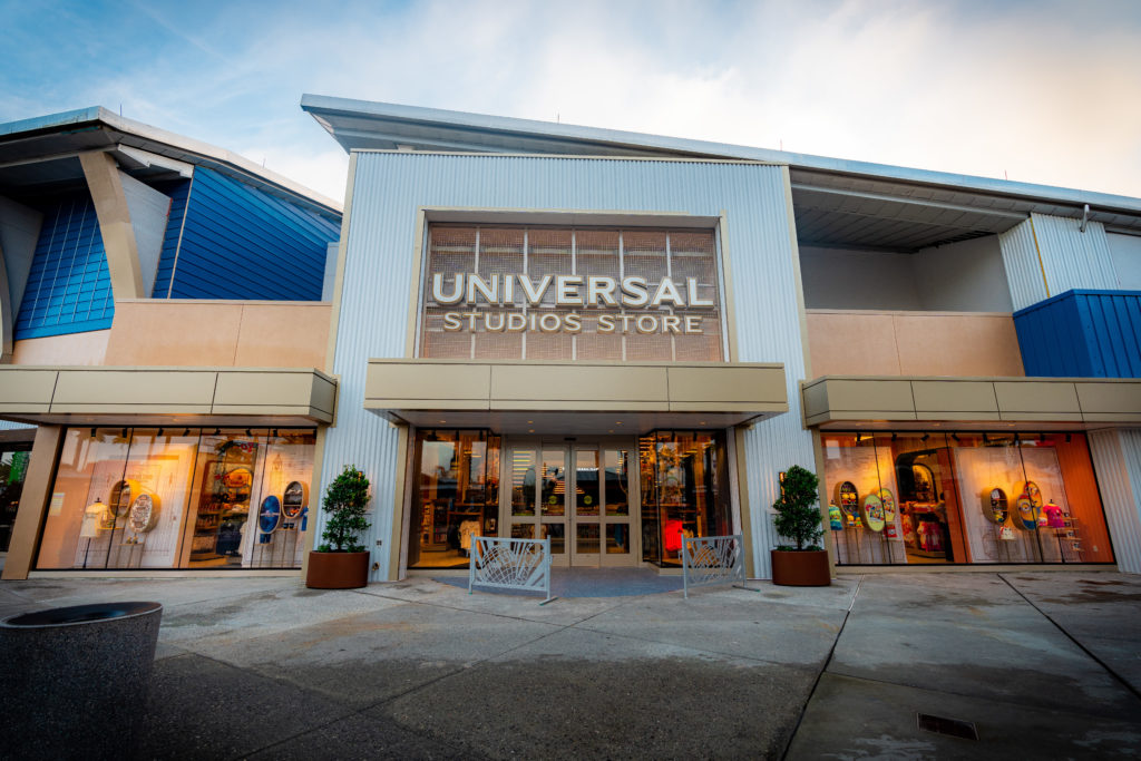 The exterior of the new Universal Studios Store