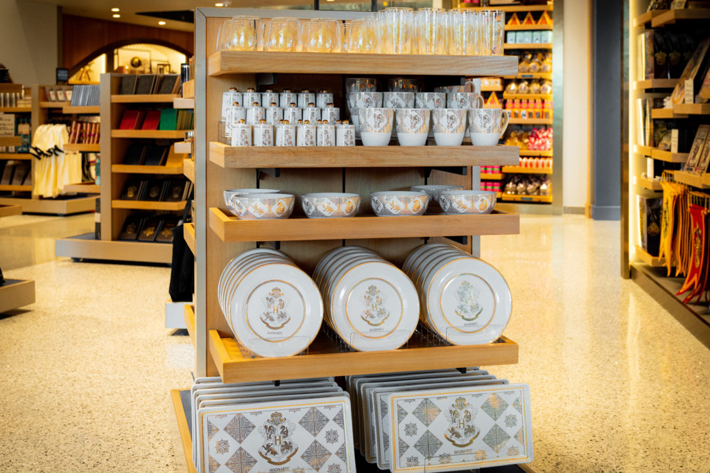 Some of the new - and stylish - Wizarding World kitchenware at the new Universal Studios Store