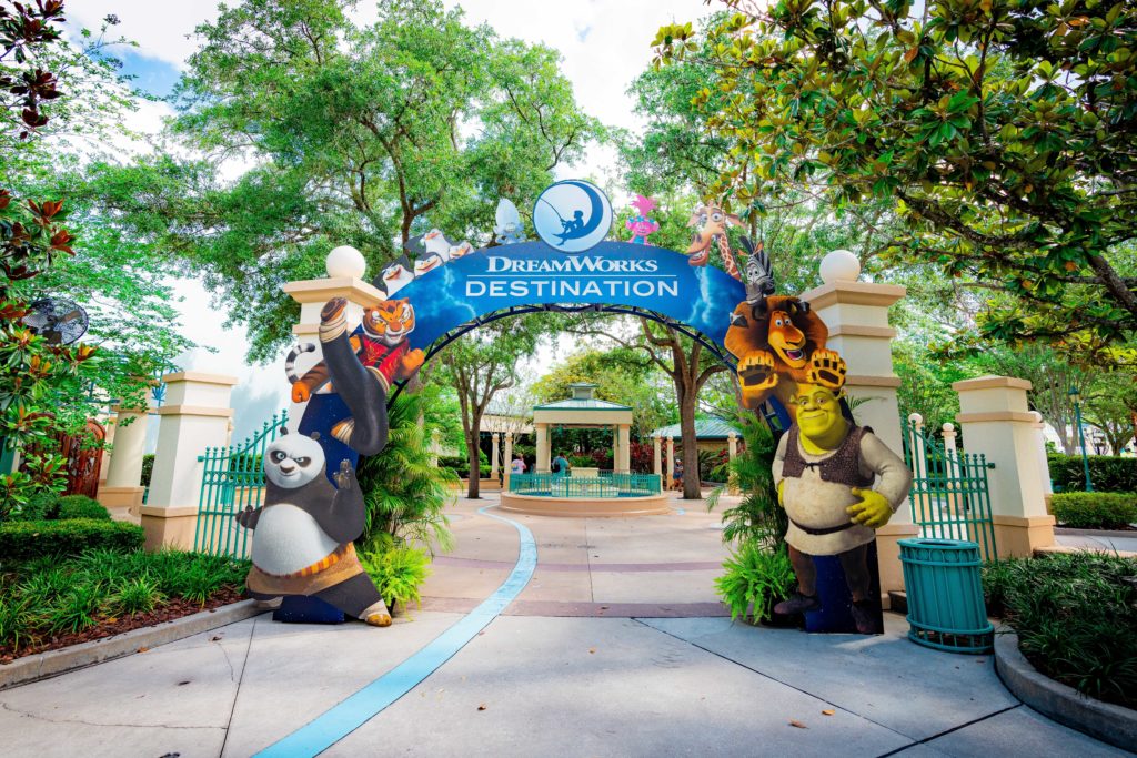 DreamWorks Destination entryway at Universal Studios Florida