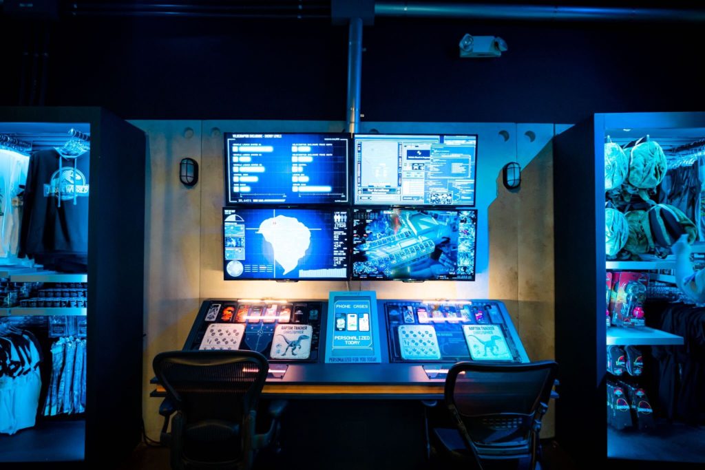 The Control Room in the Jurassic World Tribute Store