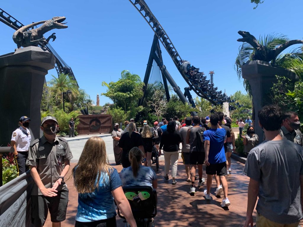 Technical reharsals begin at Jurassic World VelociCoaster