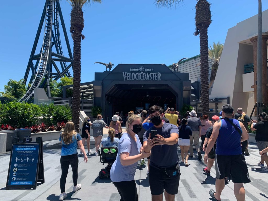 Technical reharsals begin at Jurassic World VelociCoaster