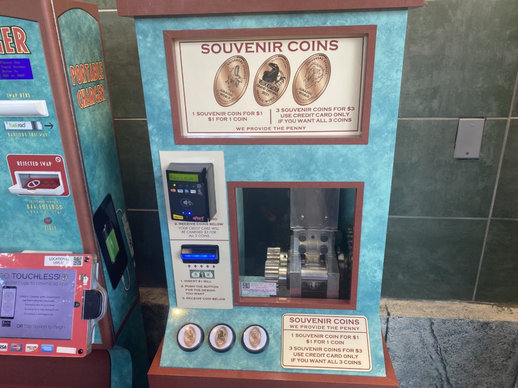 Pressed pennies at Universal Orlando Resort