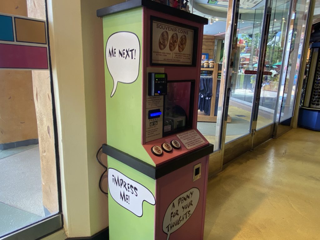 Pressed pennies at Universal Orlando Resort