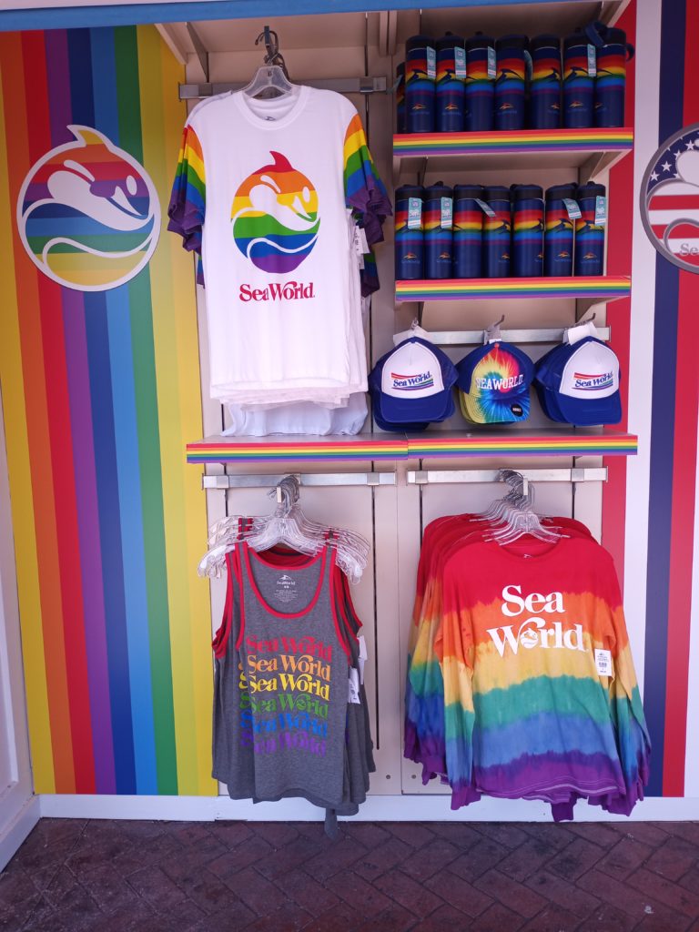 Pride merch at SeaWorld Orlando