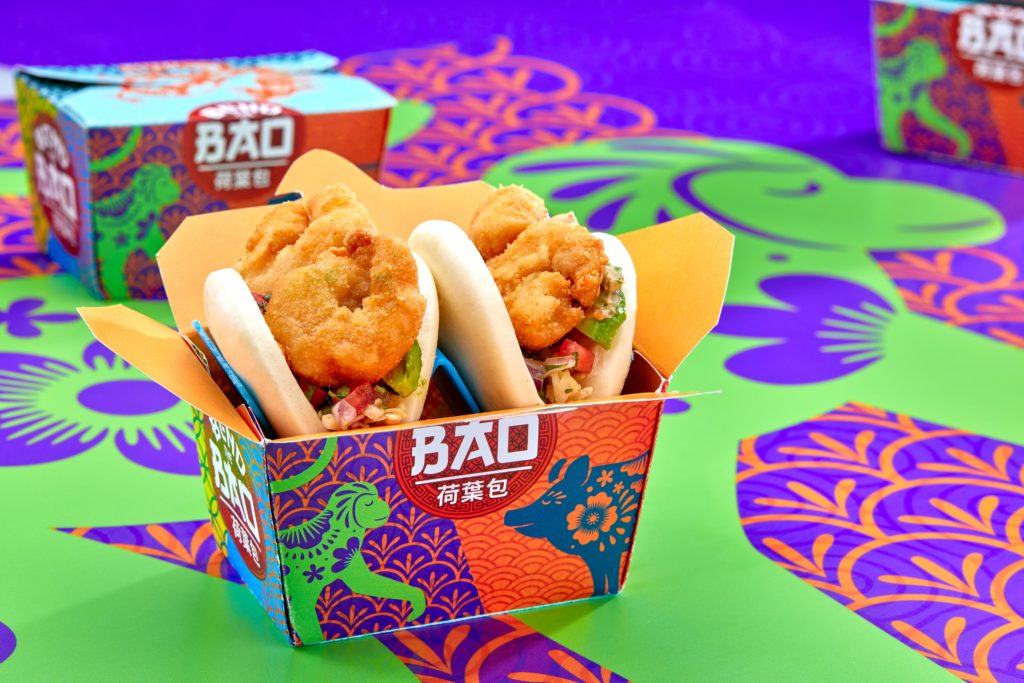 Shrimp Bao at Universal CityWalk's Bend the Bao