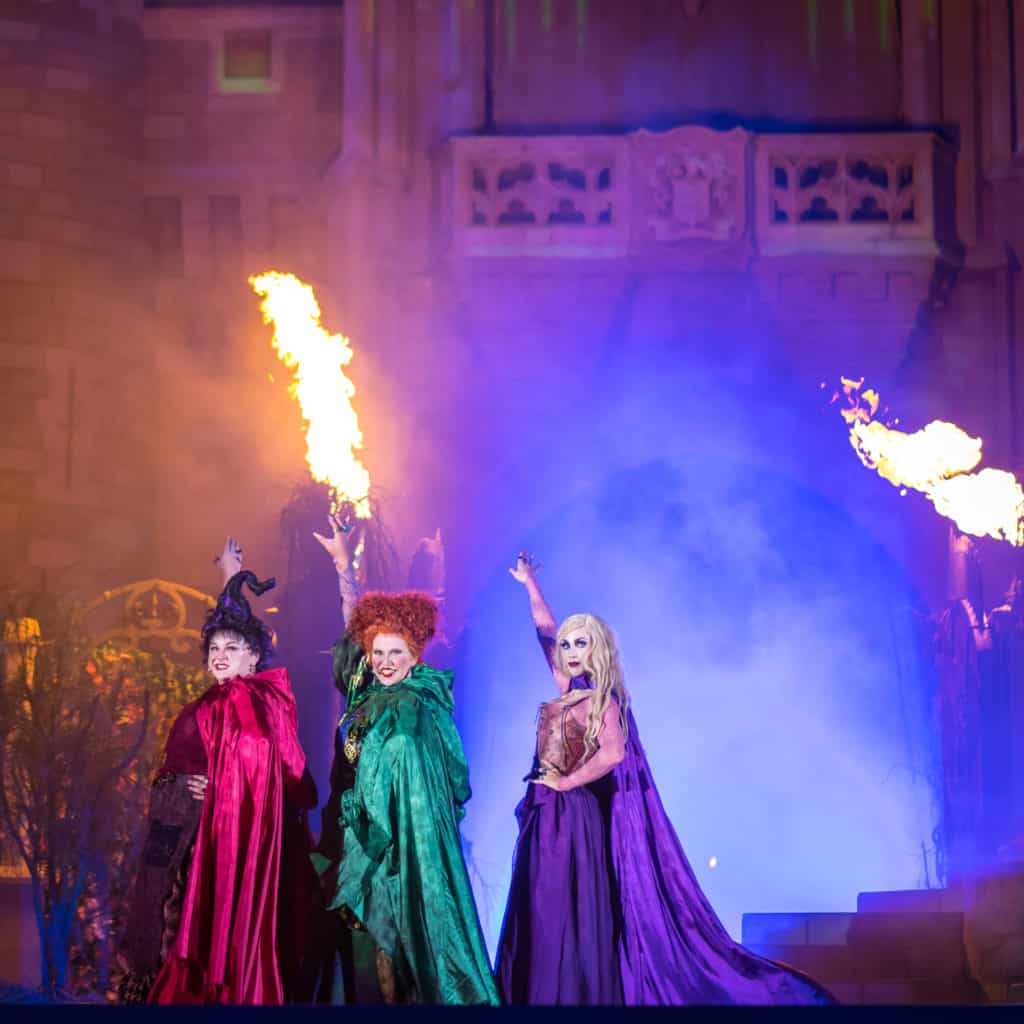 Sanderson sisters take stage at Mickey's Not-So-Scary Halloween Party