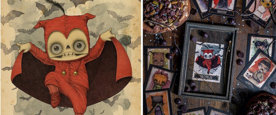 Gideon's Bakehouse trading cards for Halfway to Halloween