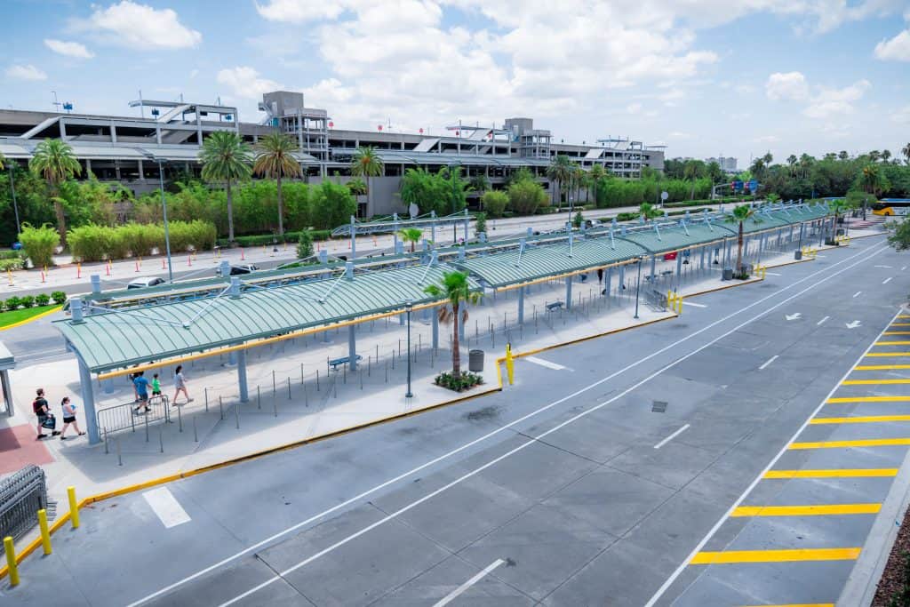 Bus and Taxi area at Universal Orlando Resort
