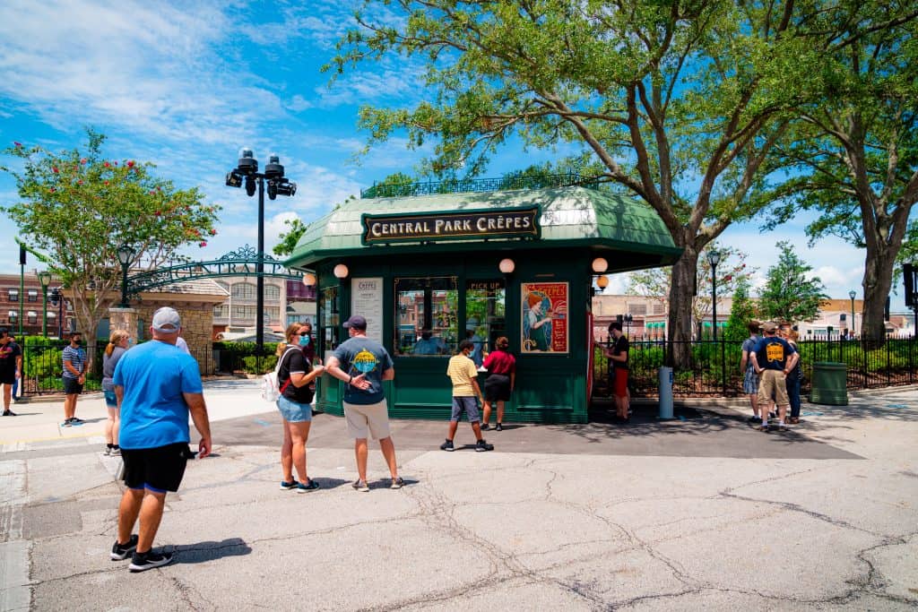 Central Park Crepes Stand at Universal Studios Florida