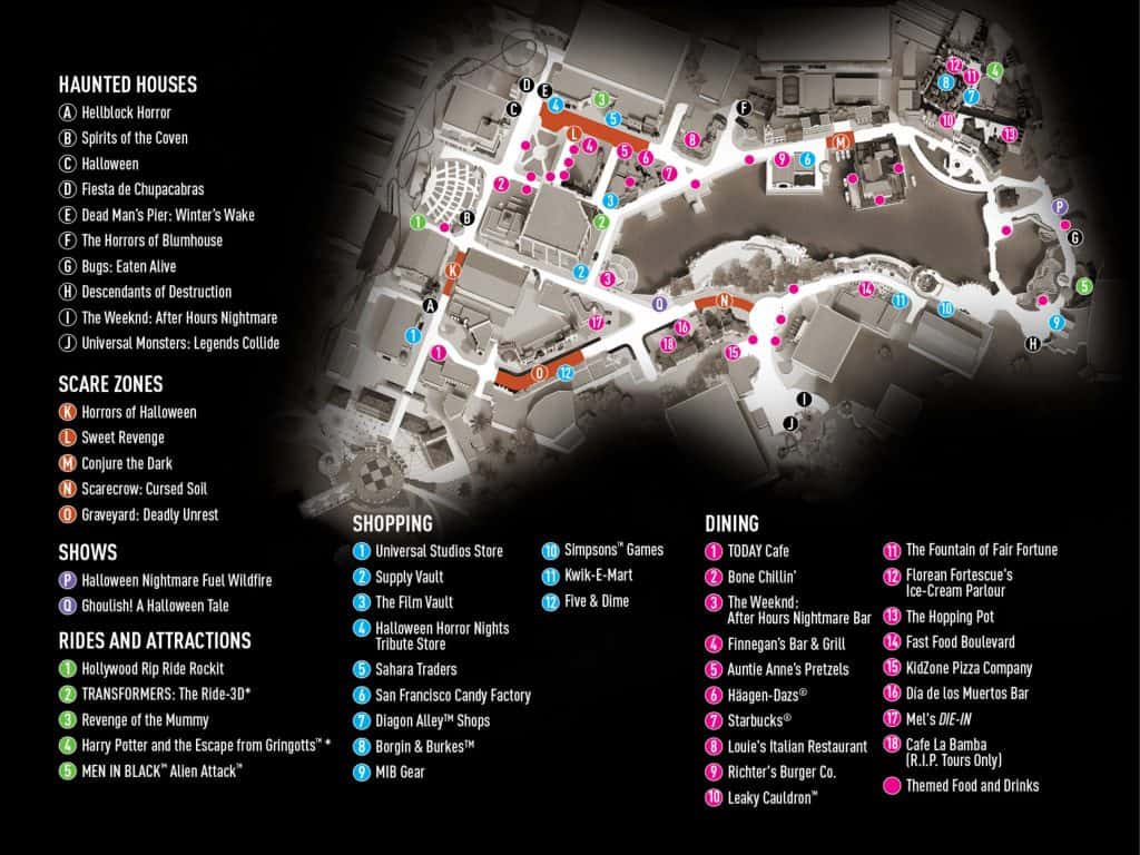 Halloween Horror Nights Orlando Map 2024 Viv Ronnica