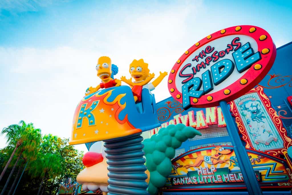 the simpsons ride inside