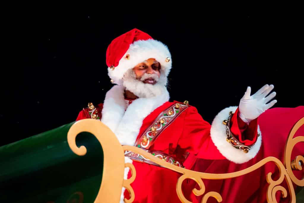 Santa  Claus at Universal's Holiday Parade featuring Macy's