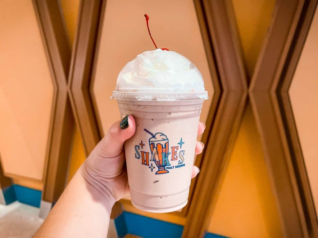 Shake from Shakes Malt Shop in Cabana Bay Beach Resort