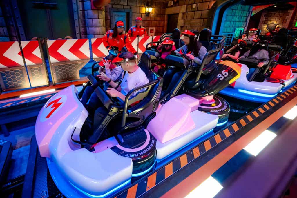 Mario Kart: Bowser's Challenge in Super Nintendo World at Universal Studios Hollywood