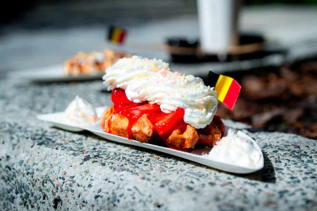 Liège Waffle Berries and Cream from Universal's Mardi Gras