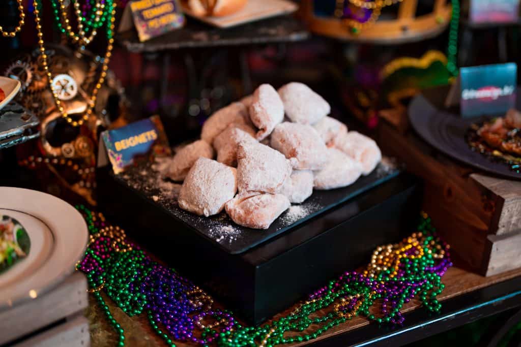 Beignets from Mardi Gras French Quarter Stand