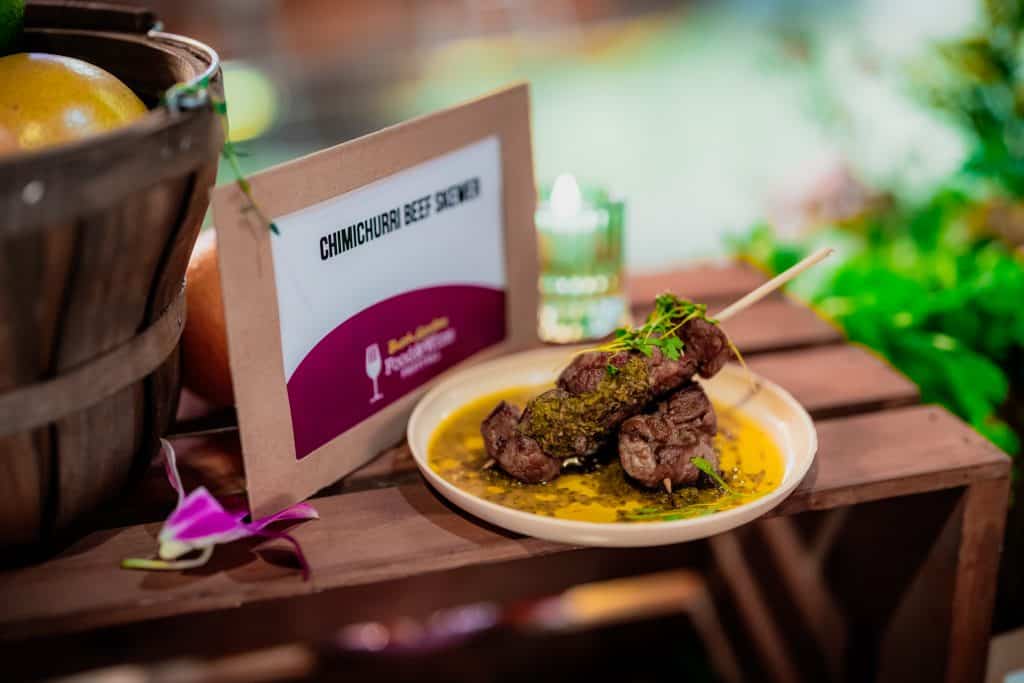 Chimichurri Beef Skewer at Busch Gardens Tampa Bay's Food & Wine Festival