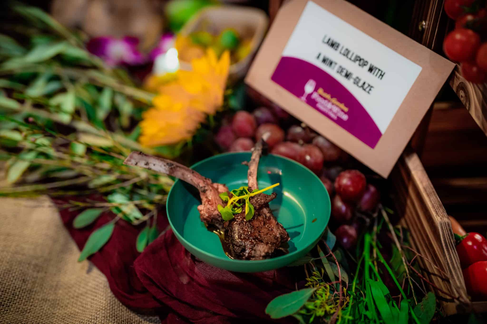 Lamb Lollipop with a Mint Demi-glaze at Busch Gardens Food & Wine Festival