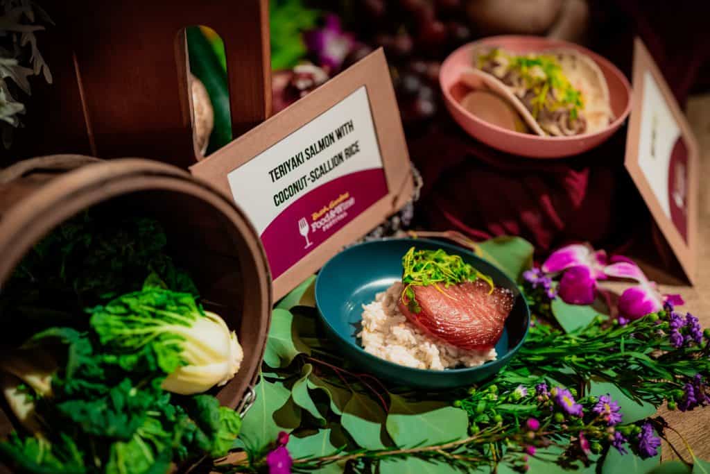 Teriyaki Salmon with Coconut-Scallion Rice at Busch Gardens Food & Wine Festival