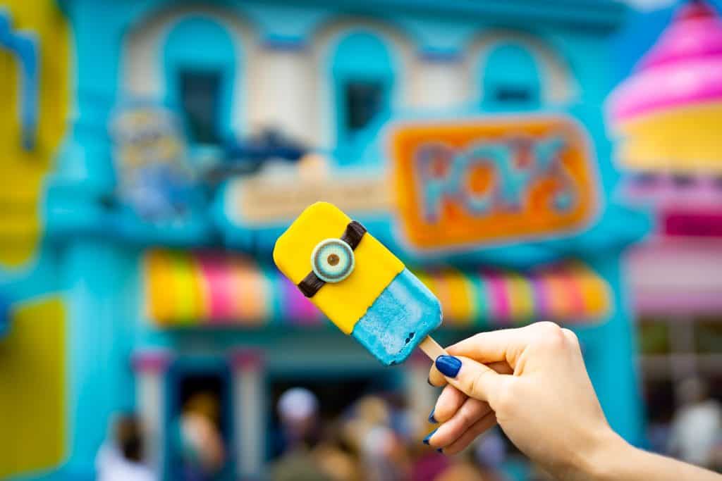 Minion Popsicle from Freeze Ray Pops