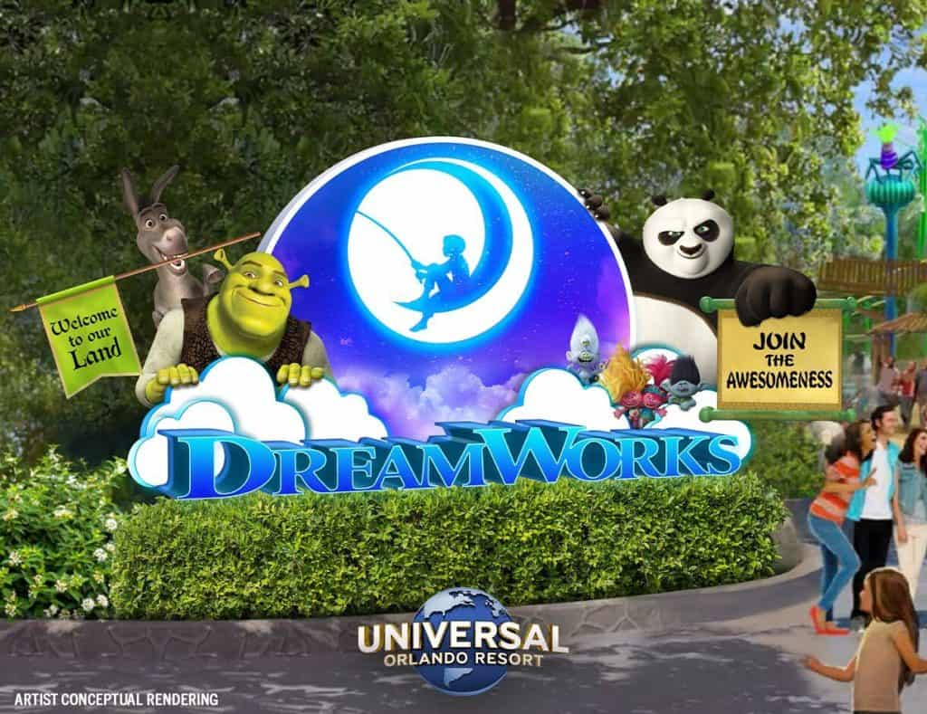 Concept Art for the recently announced DreamWorks Animation Land