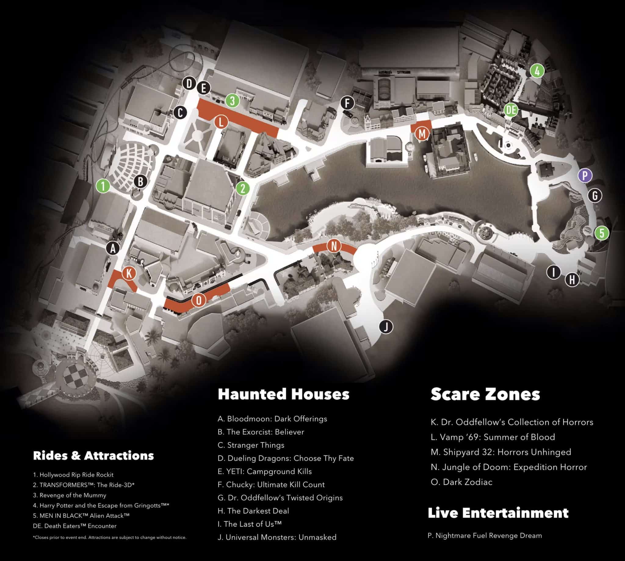 Halloween Horror Nights 2024 at Universal Orlando Resort complete